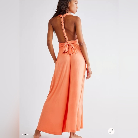 Free People Beach Dani Convertible open back Jumpsuit - Picture 4 of 9
